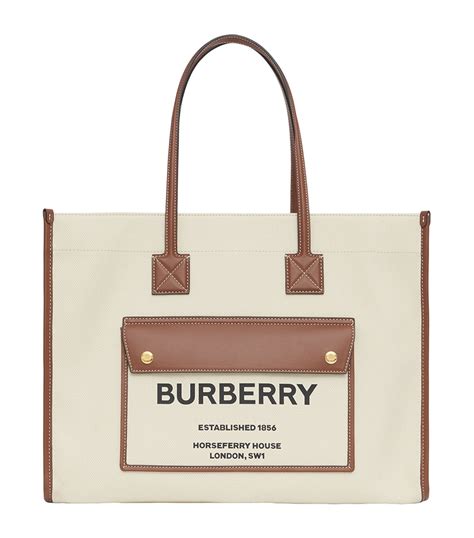 burberry taschen canvas tote|Burberry medium top handle tote.